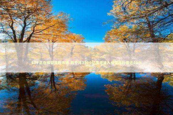 ETF正在接管美股市场 两个月3500亿美元涌入成交占比逼近40% ETF正在接管美股市场 两个月3500亿美元涌入成交占比逼近40% 新闻