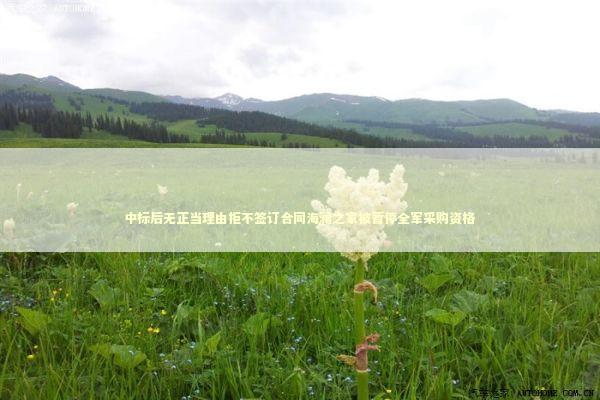 中标后无正当理由拒不签订合同海澜之家被暂停全军采购资格 中标后无正当理由拒不签订合同海澜之家被暂停全军采购资格 新闻