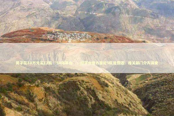 男子花30万元买12瓶“50年茅台”,经茅台官方鉴定5瓶是假酒!相关部门介入调查 男子花30万元买12瓶“50年茅台”,经茅台官方鉴定5瓶是假酒!相关部门介入调查 新闻