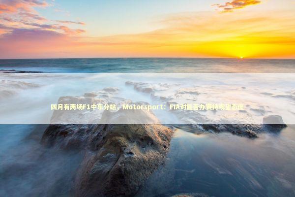 四月有两场F1中东分站,Motorsport:FIA对能否办赛持观望态度 四月有两场F1中东分站,Motorsport:FIA对能否办赛持观望态度 新闻