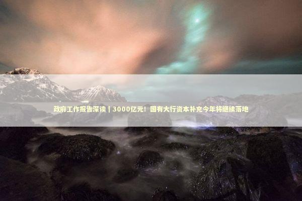 政府工作报告深读|3000亿元!国有大行资本补充今年将继续落地 政府工作报告深读|3000亿元!国有大行资本补充今年将继续落地 新闻