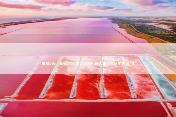 每周5天、每天10小时:人形机器人走上宝马生产线_4 每周5天、每天10小时:人形机器人走上宝马生产线_4 新闻