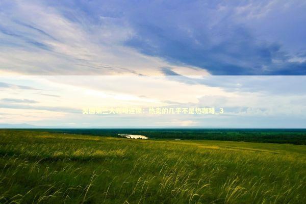 美国第三大咖啡连锁:热卖的几乎不是热咖啡_3 美国第三大咖啡连锁:热卖的几乎不是热咖啡_3 新闻